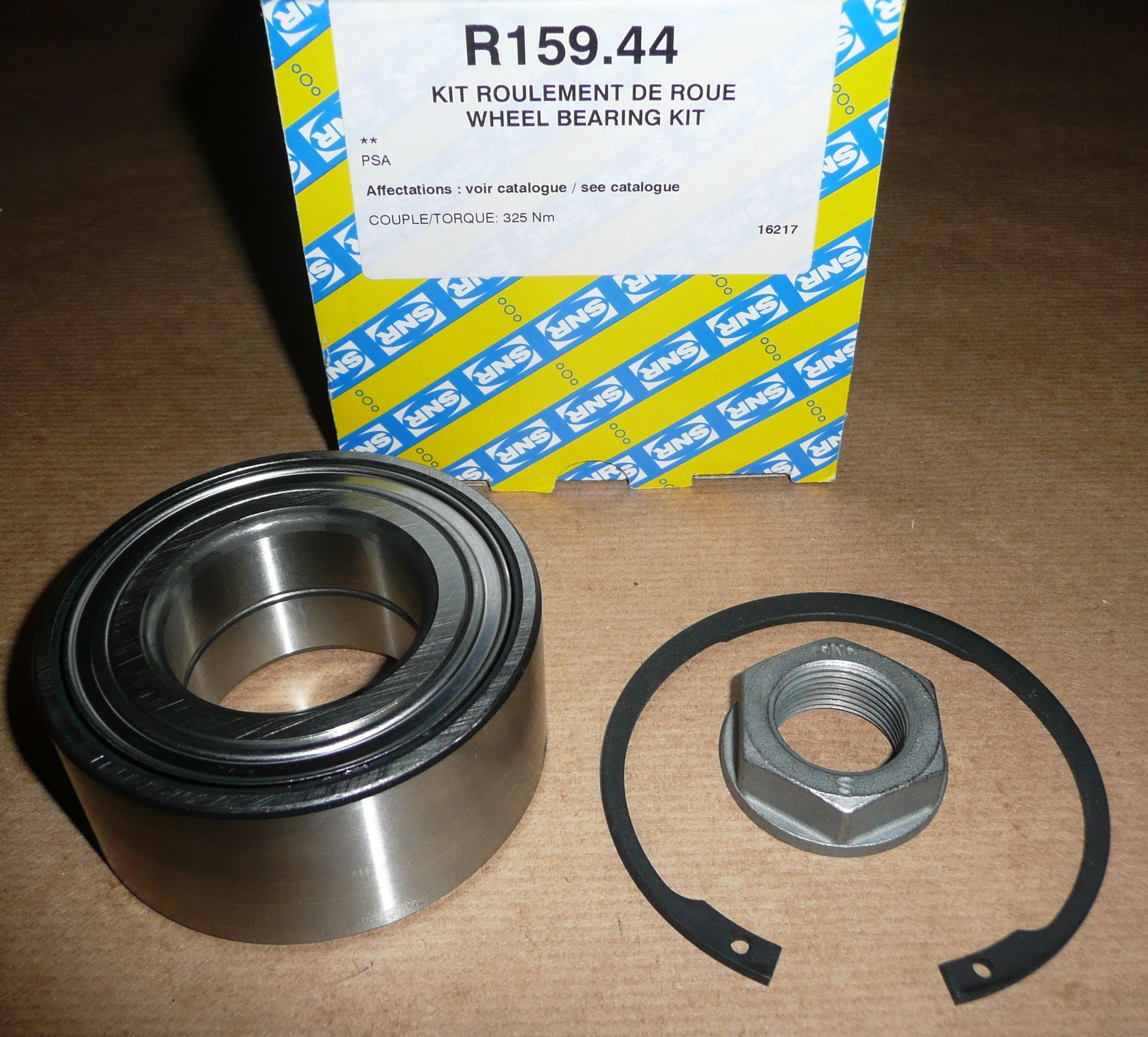 SNR R159.44 LOŽISKO KOLA C3,C4,P207,208,307 PŘEDNÍ